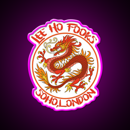 Dragon Vintage 90S Asian Cultural Led Neon Sign Rgb Color