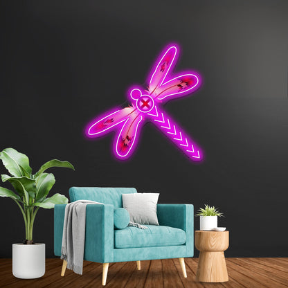 Dragonfly Artwork Custom Neon Led Sign - Shineneon
