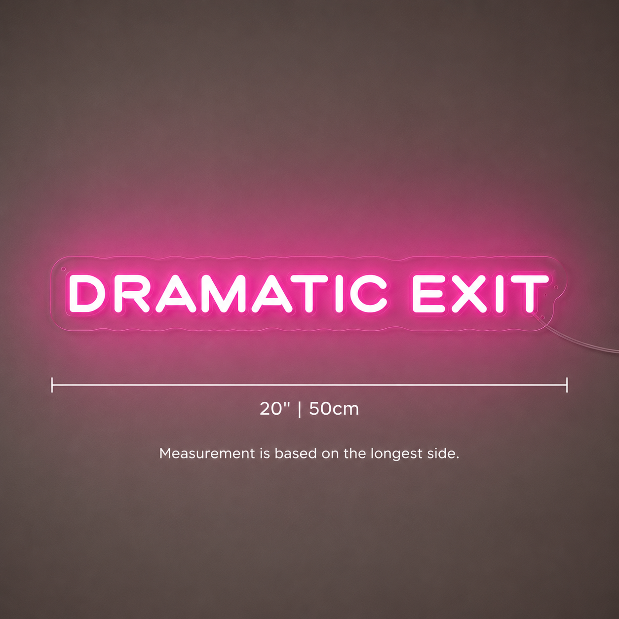 Dramatic Exit LED Neon Sign - 04 Size Image
