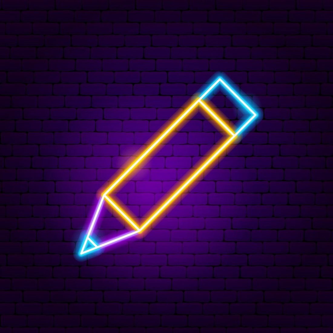 Drawing Pencil Led Sign Business Neon Sign - Shineneon
