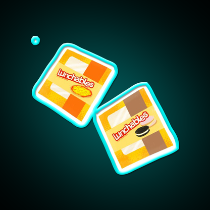 Drawn Lunchables Snack Food Led Neon Sign Rgb Color