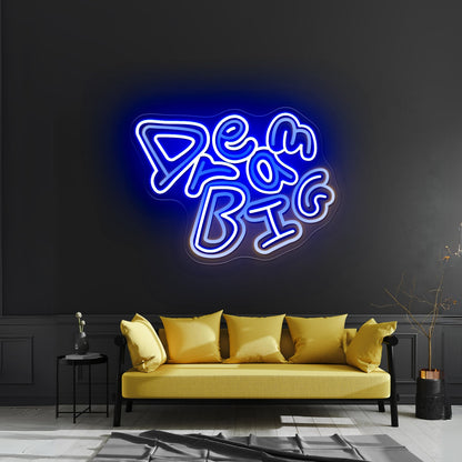 Dream Big Funny Neon Letters Wall Art Neon Led Signs - Shineneon