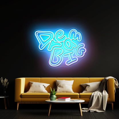 Dream Big Funny Neon Letters Wall Art Neon Led Signs - Shineneon