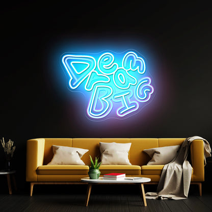 Dream Big Funny Neon Letters Wall Art Neon Led Signs