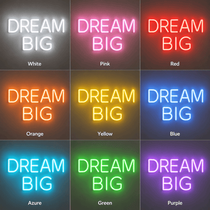 Dream Big LED Neon Sign Bedroom Decor - Shineneon