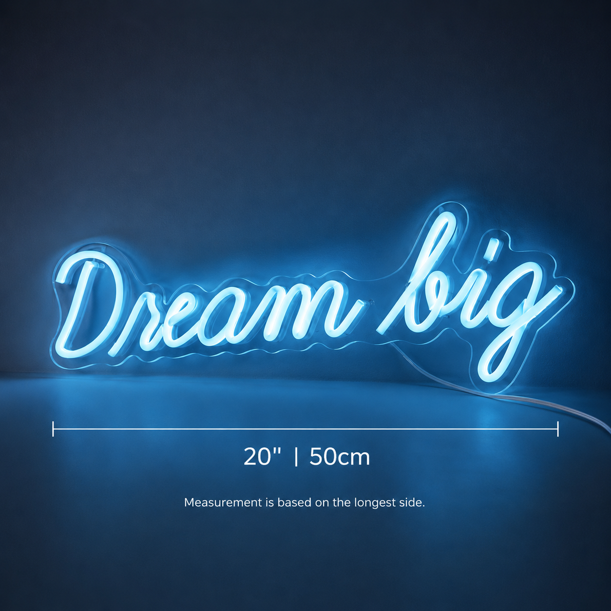 Dream Big LED Neon Sign Home Wall Art - 04 Size Image