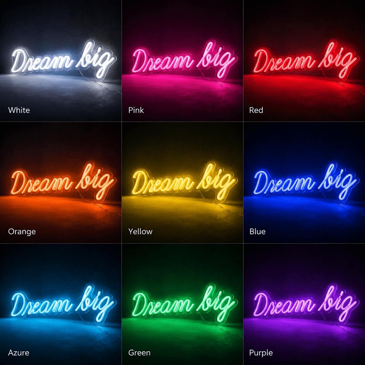 Dream Big LED Neon Sign Home Wall Art - Shineneon