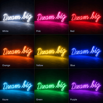 Dream Big LED Neon Sign Home Wall Art - Shineneon