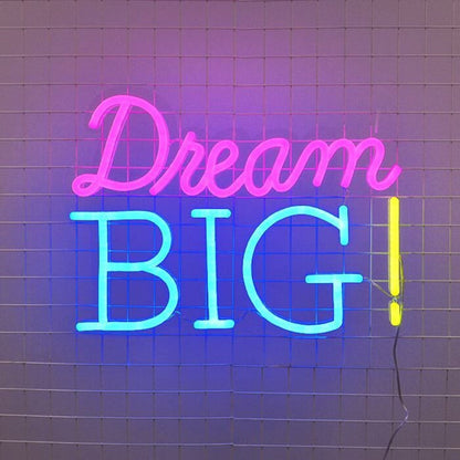 Dream Big Led Neon Sign Inspires Ambition In Any Room - Shineneon