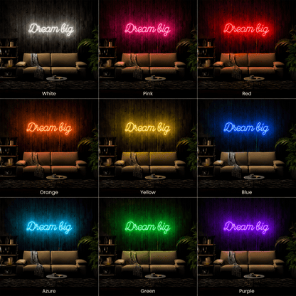 Dream Big LED Neon Sign Living Room Decor - Shineneon
