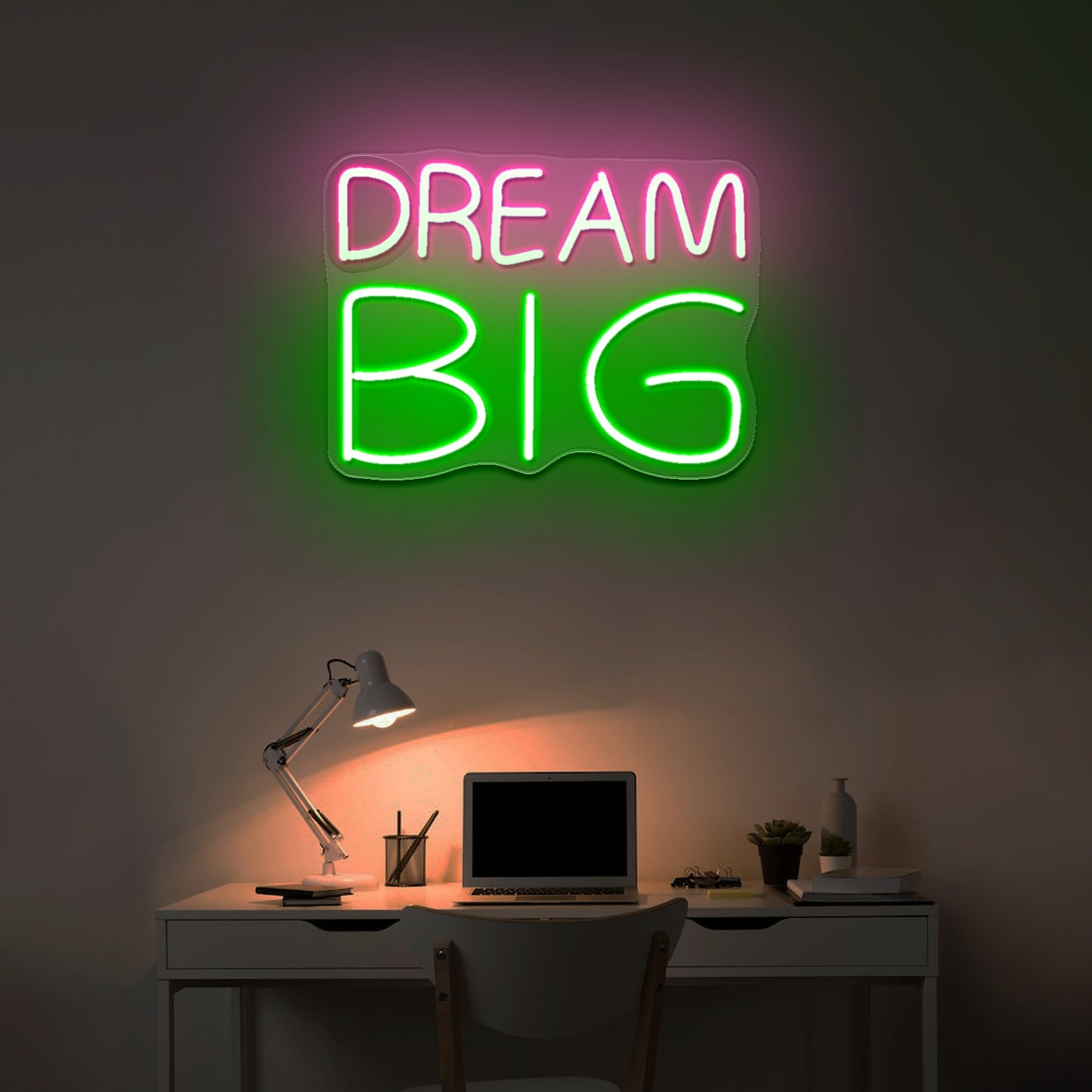 Dream big neon sign kids room wall decor led neon signs