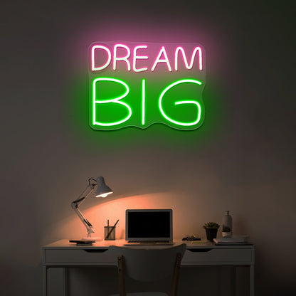 Dream big neon sign kids room wall decor led neon signs