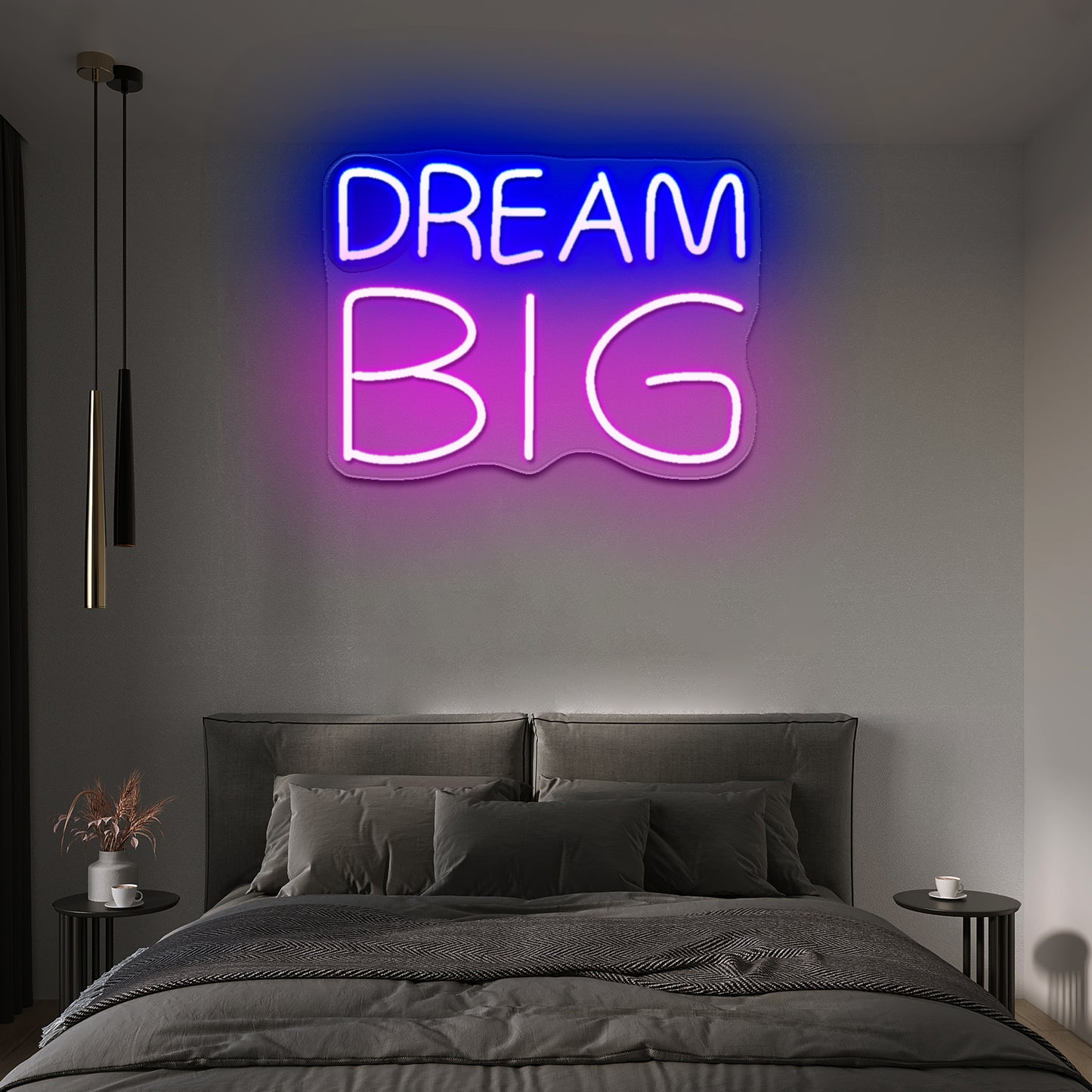 Dream big neon sign kids room wall decor led neon signs