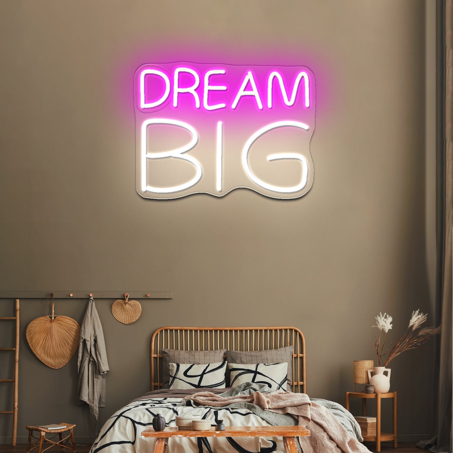 Dream big neon sign kids room wall decor led neon signs