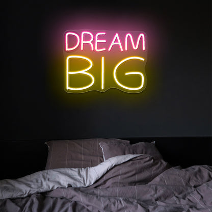 Dream big neon sign kids room wall decor led neon signs