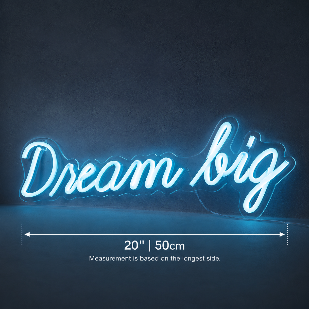 Dream Big Room Wall Light LED Neon Sign - 04 Size Image