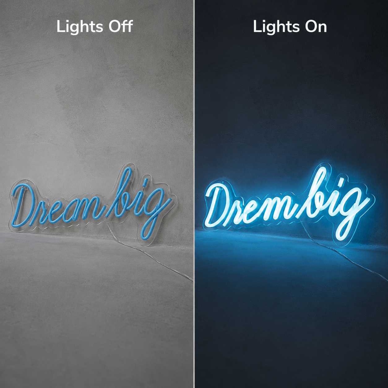 Dream Big Room Wall Light LED Neon Sign - Shineneon