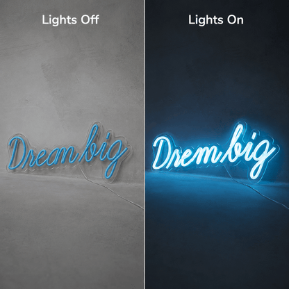 Dream Big Room Wall Light LED Neon Sign - Shineneon
