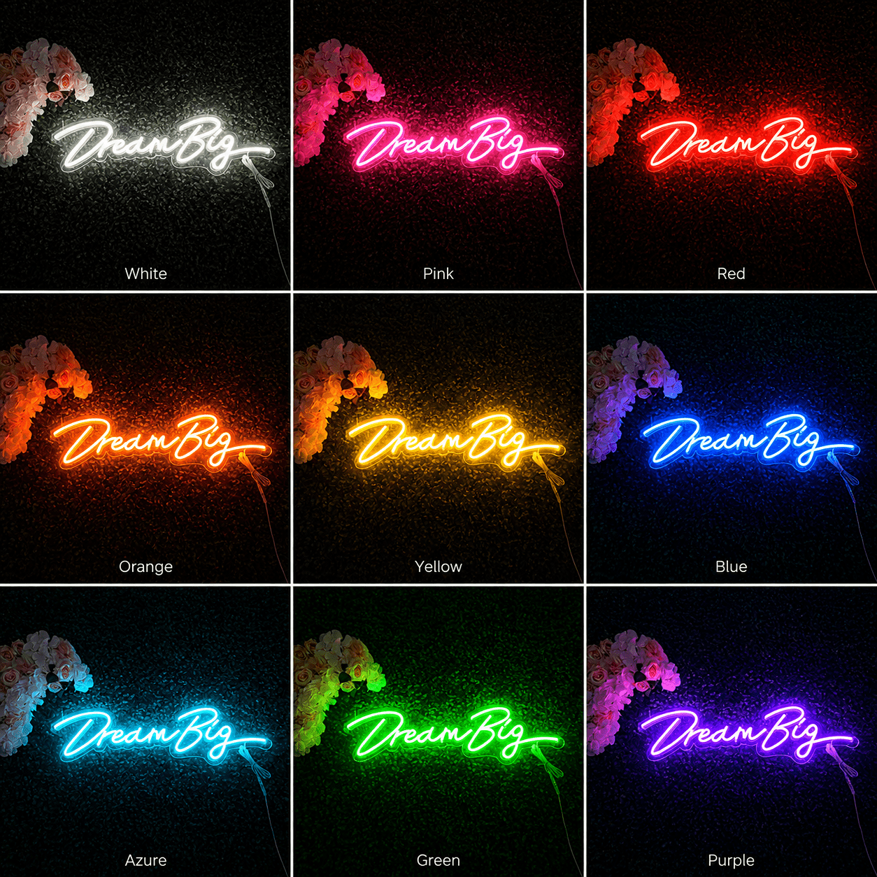 Dream Big Script LED Neon Sign - Shineneon