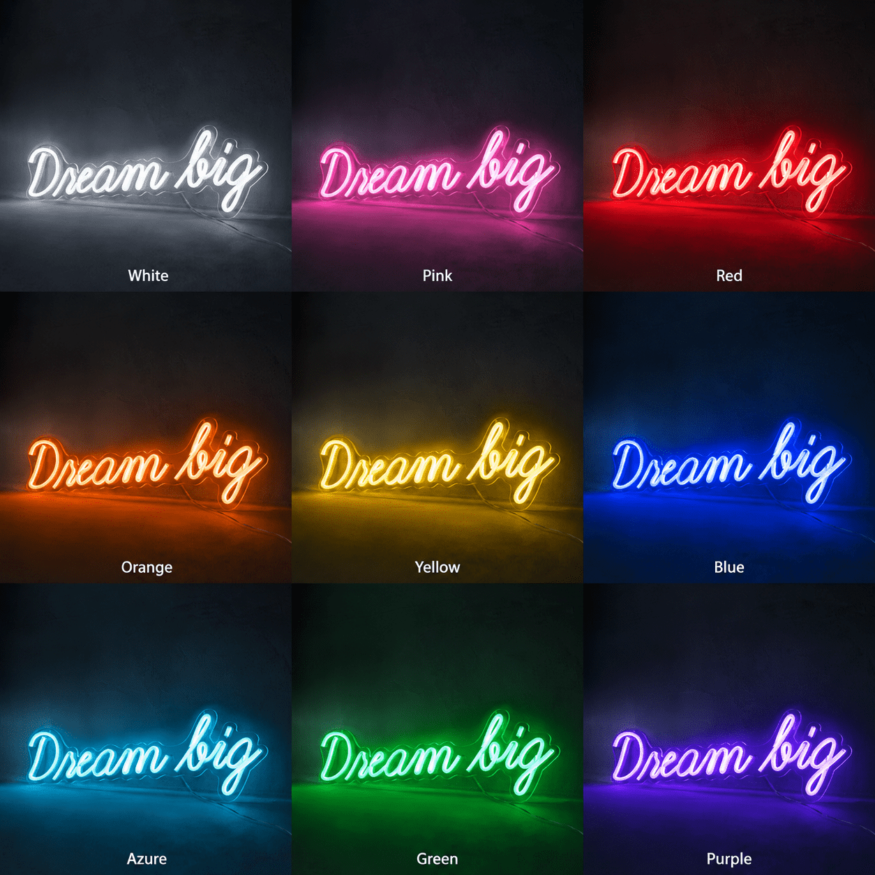 Dream Big Wall Light LED Neon Sign - Shineneon