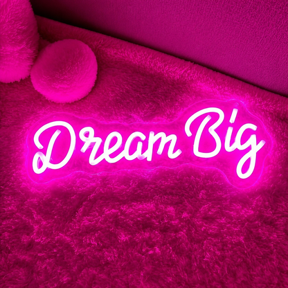 Dream Big Word Wall Light LED Neon Sign - 01 Original Product Image