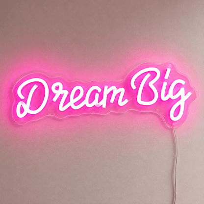 Dream Big Word Wall Light LED Neon Sign - Shineneon