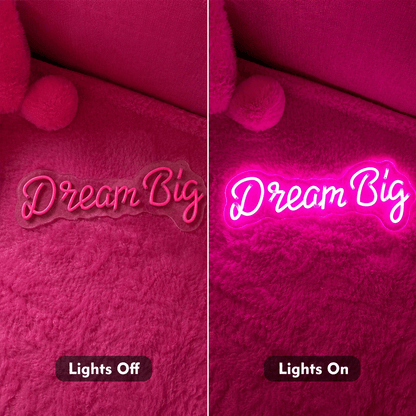 Dream Big Word Wall Light LED Neon Sign - Shineneon