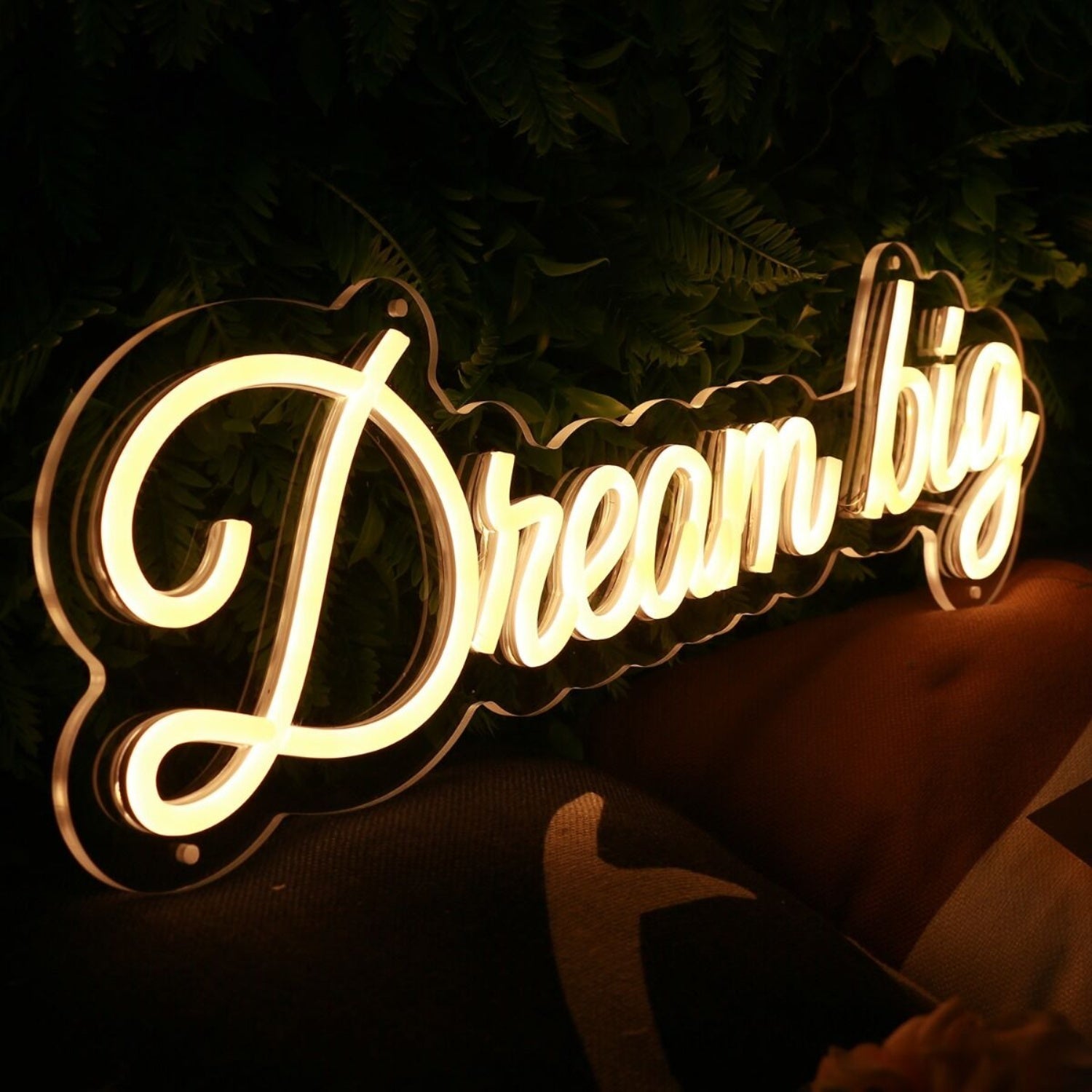 Dream Big Yellow Led Neon Sign - Shineneon