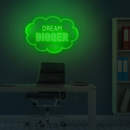 Dream Bigger Led Neon Sign For Motivational And Inspiring Decor | Shineneon