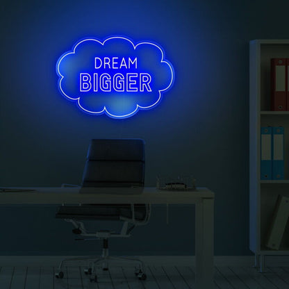Dream Bigger Led Neon Sign For Motivational And Inspiring Decor | Shineneon