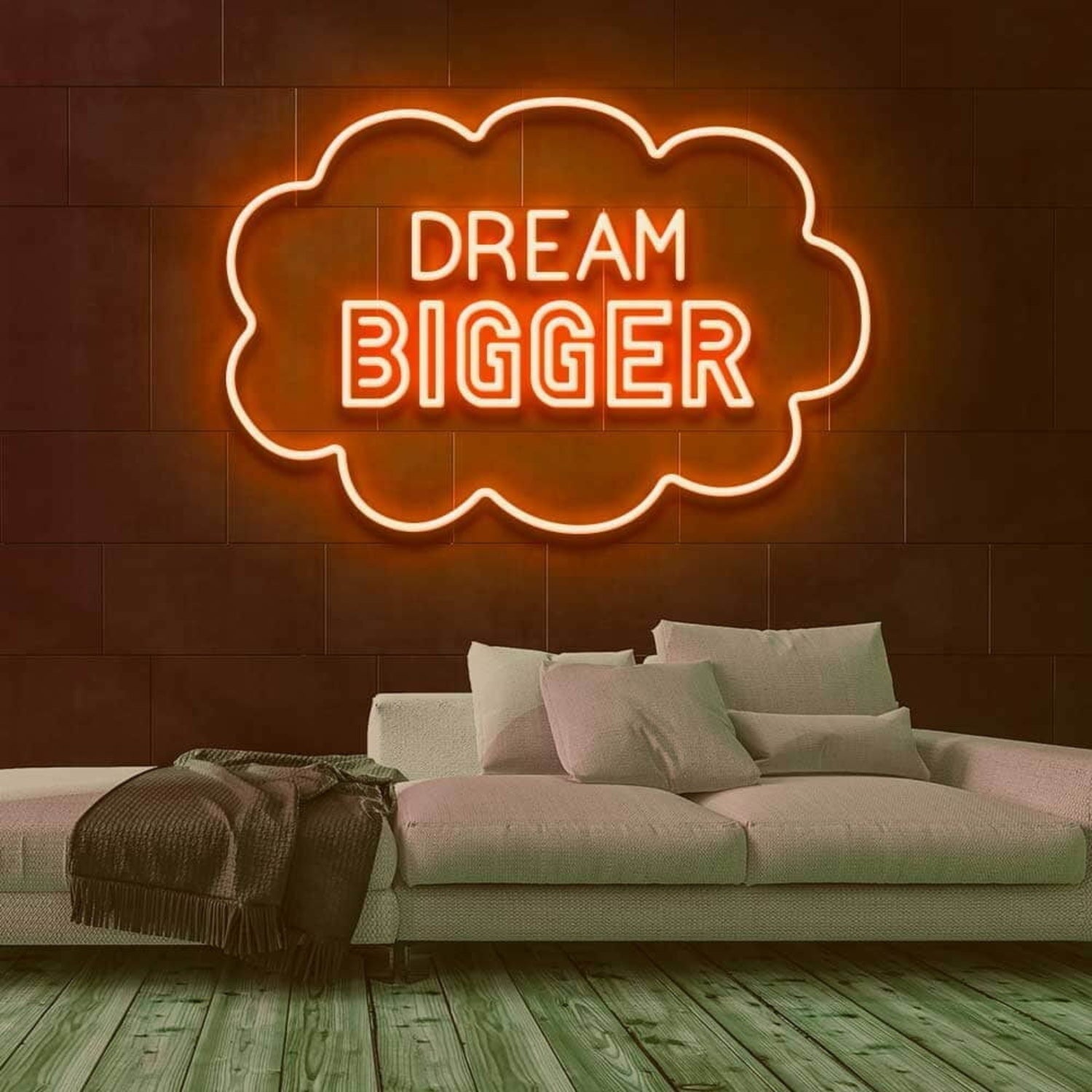 Dream Bigger Led Neon Sign For Wall Decor - Shineneon