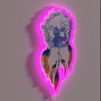 Dream Catcher Beer Drinker Craft Beer Hops Rgb Led Neon Sign - Shineneon