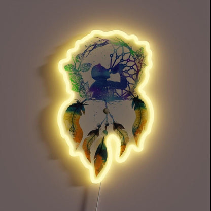 Dream Catcher Beer Drinker Craft Beer Hops Rgb Led Neon Sign - Shineneon