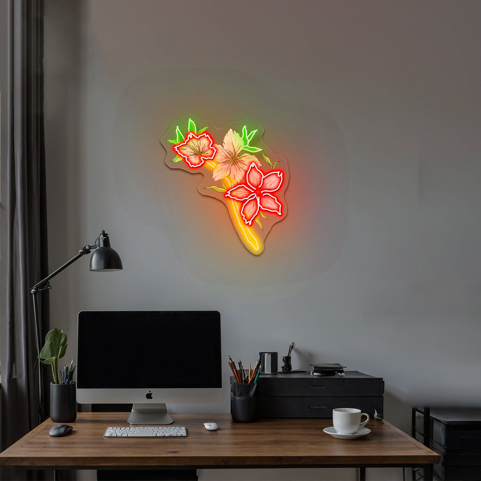 Dream Catcher Flowering Cherry Tree Neon Signs For Home Wall Decor