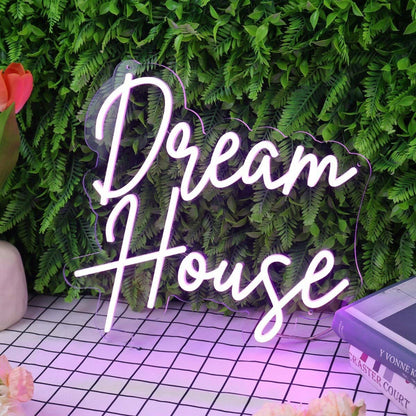 Dream House Purple Led Neon Sign - Shineneon