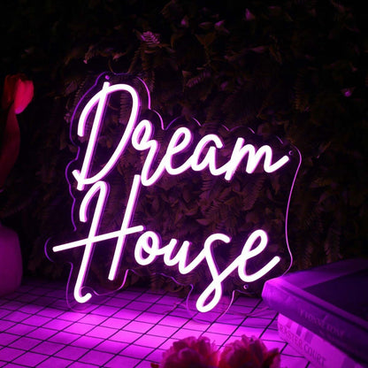Dream House Purple Led Neon Sign - Shineneon
