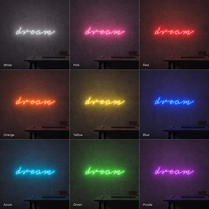 Dream LED Neon Sign Home Decor - 05 Color Grid