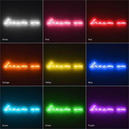 Dream On LED Neon Sign Home Wall Art - Shineneon