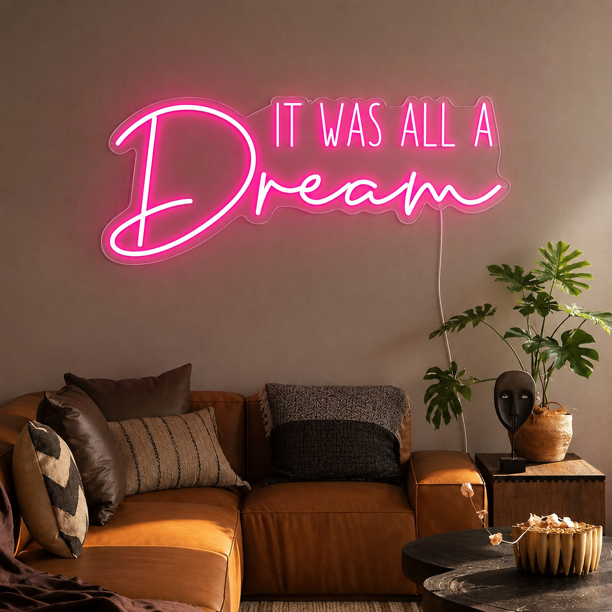 Dream Script Bedroom Was LED Neon Sign main product image