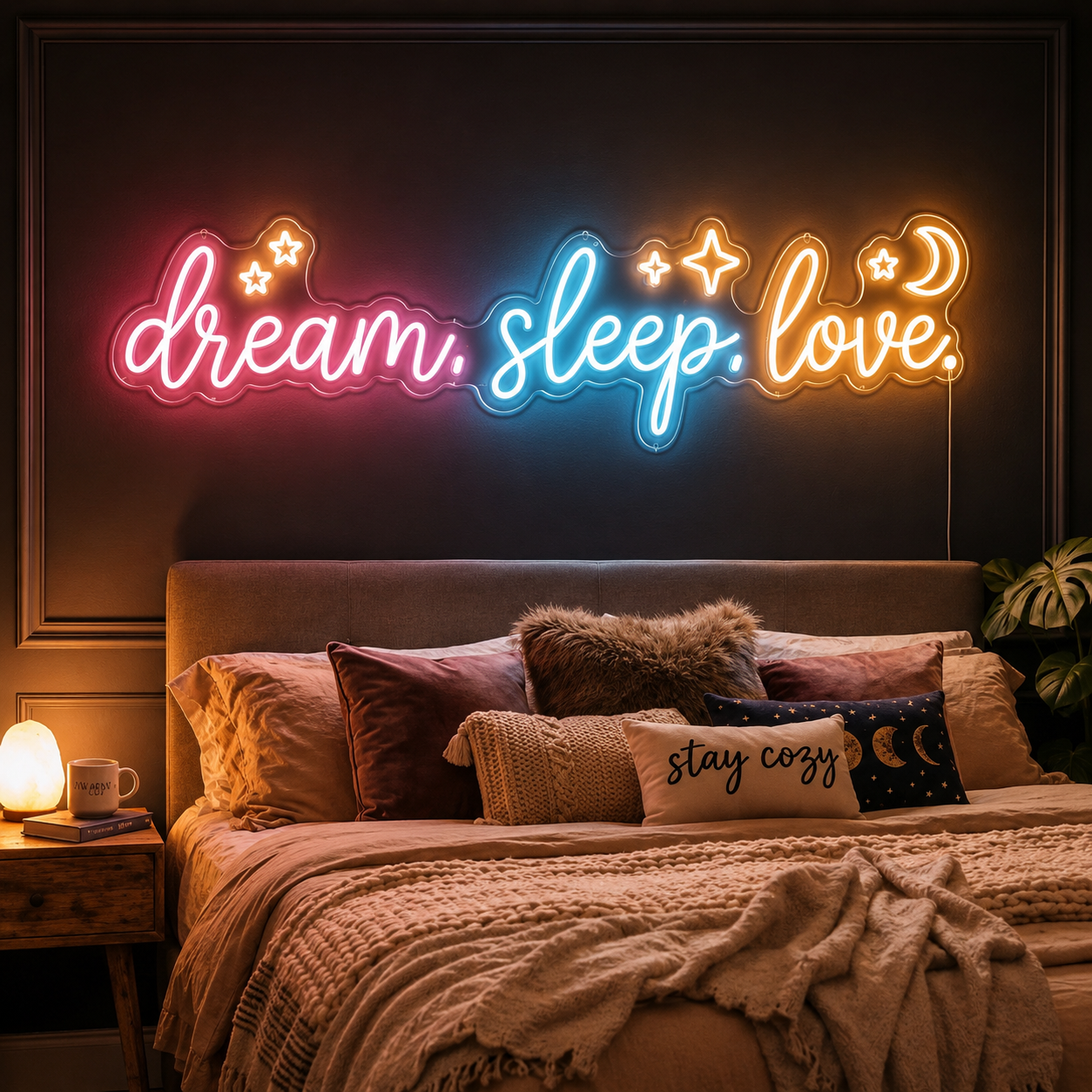 Dream Sleep Love Bedroom LED Neon Sign - 02 High-Converting Product Image