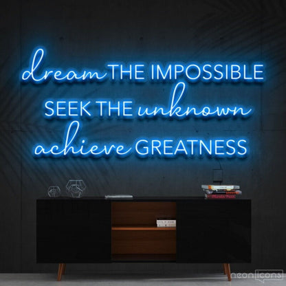 Dream The Impossible Led Neon Sign Finspirational Spaces - Shineneon