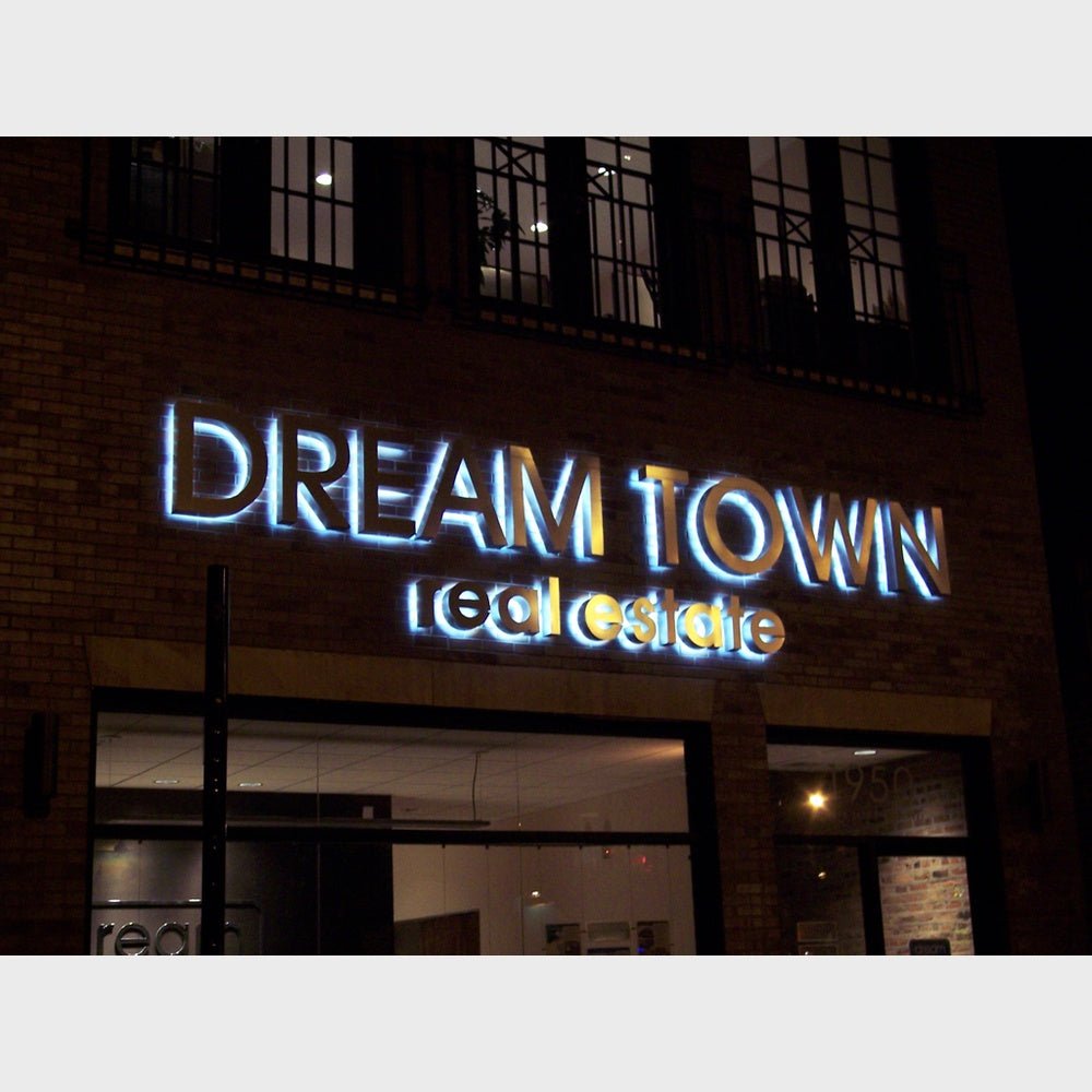 Dream Town 3D Backlit Channel Letters Led Light Sign - Shineneon