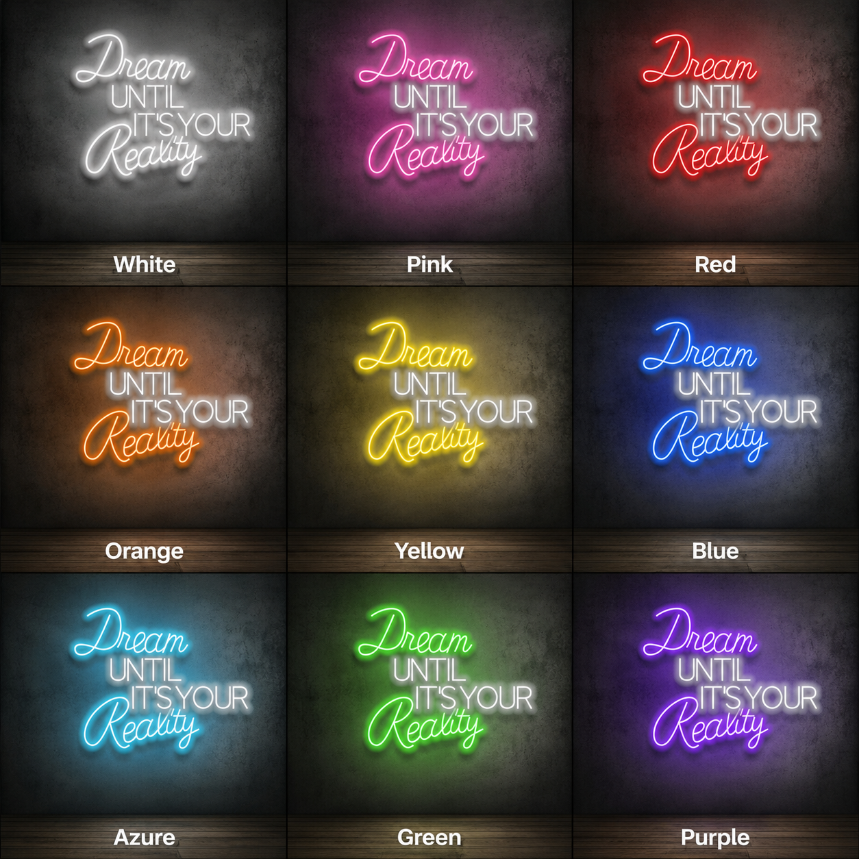 Dream Until It's Your Reality LED Neon Sign Home Decor - Shineneon