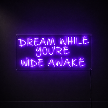 Dream While You Re Wide Awake Wall Decor LED Neon Sign - 02 High-Converting Product Image