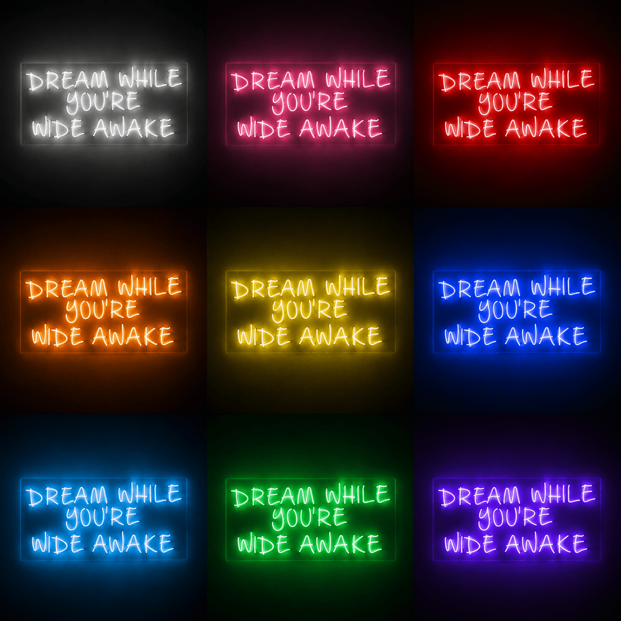 Dream While You Re Wide Awake Wall Decor LED Neon Sign - Shineneon