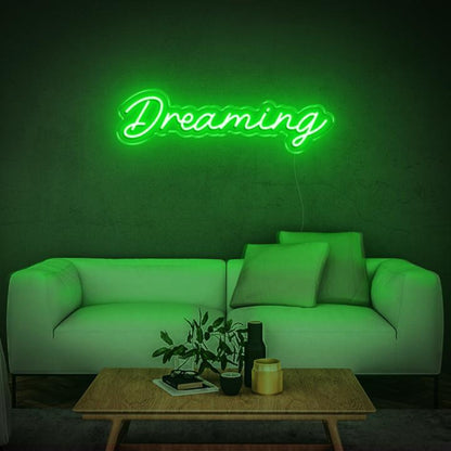Dreaming Warm Amber Led Neon Sign For Cozy Living Room Bedroom Decor | Shineneon