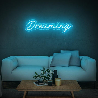 Dreaming Warm Amber Led Neon Sign For Cozy Living Room Bedroom Decor | Shineneon
