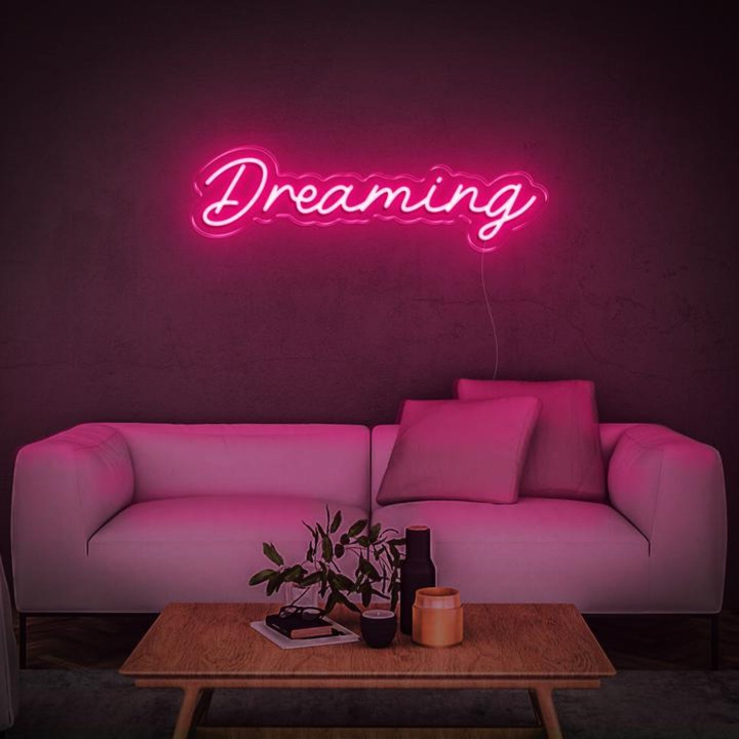 Dreaming Warm Amber Led Neon Sign For Cozy Living Room Bedroom Decor | Shineneon