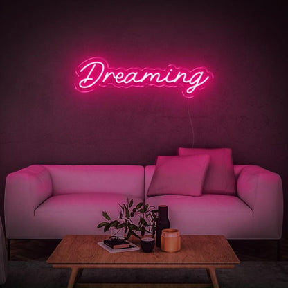 Dreaming Warm Amber Led Neon Sign For Cozy Living Room Bedroom Decor | Shineneon