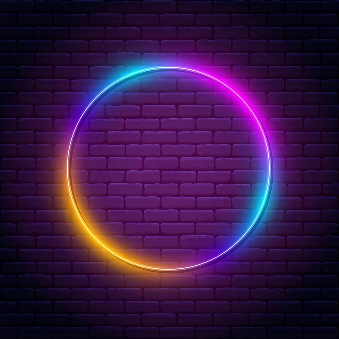 Dreamlike Color Changing Circle Round Led Sign Business Neon Sign - Shineneon